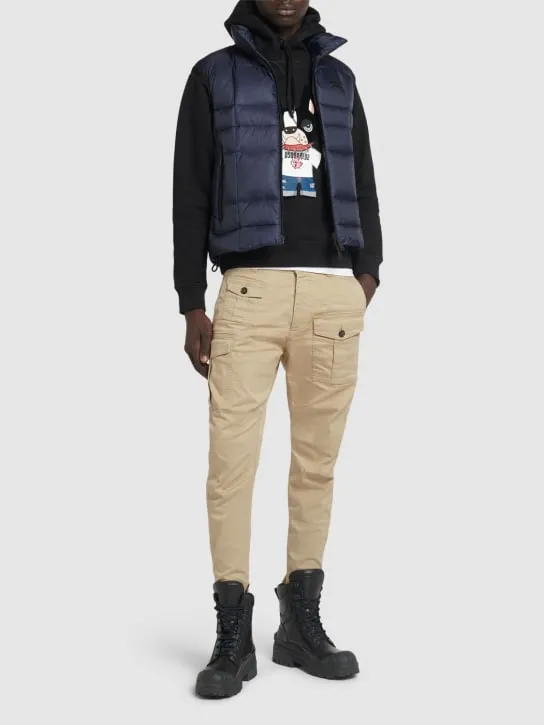 Dsquared2   Cool fit cotton dog print hoodie 
