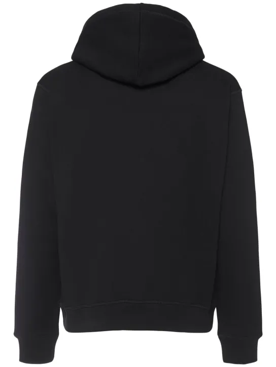 Dsquared2   Cool fit cotton dog print hoodie 