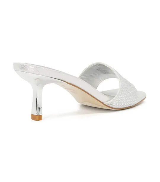 Myka Heeled Sandals Silver